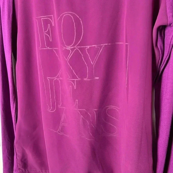 “Foxy “logo Y2K,
double lattice top,Sheer overlay ,fitted,collegiate, flaw - Picture 5 of 16
